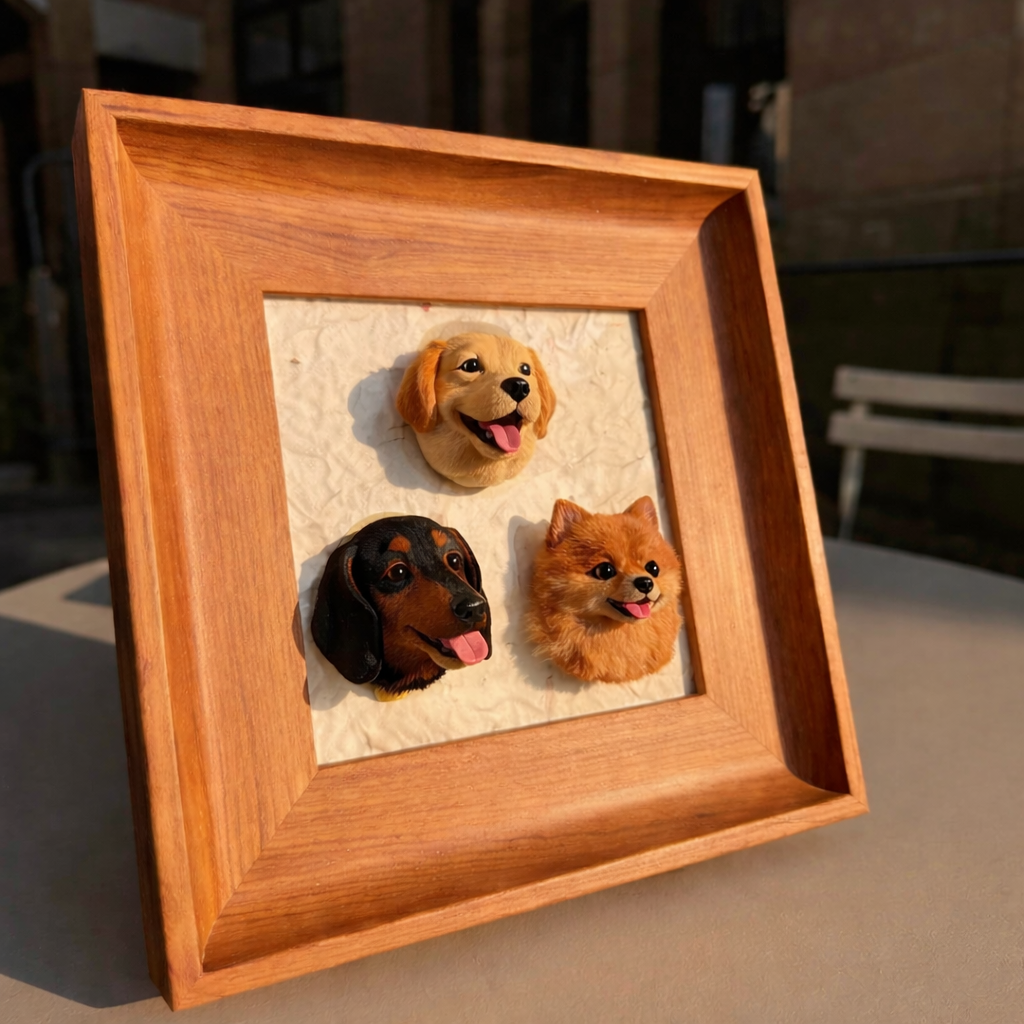 Custom Handmade Pet Head Magnet