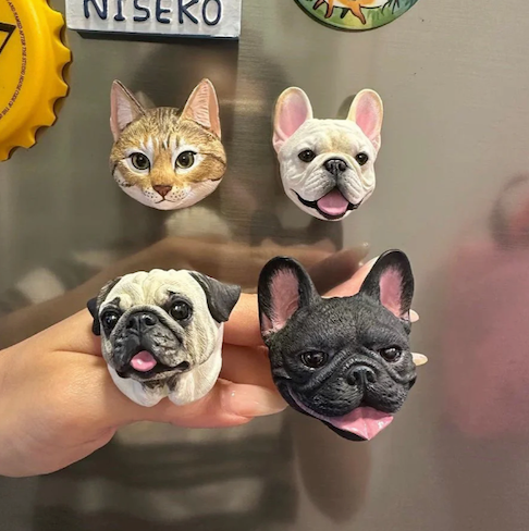 Custom Handmade Pet Head Magnet