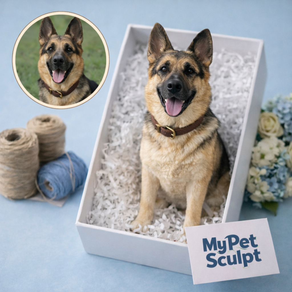 Custom Handmade Pet Sculpture – Full Body